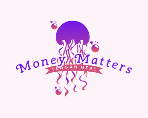 Bubble Sting Jellyfish Logo