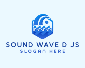 Ocean Water Wave  logo design