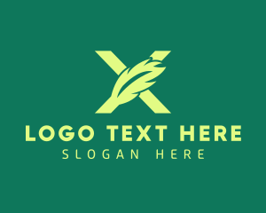 Leaf Business Letter X logo