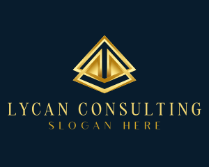  Finance Consulting Pyramid  logo design