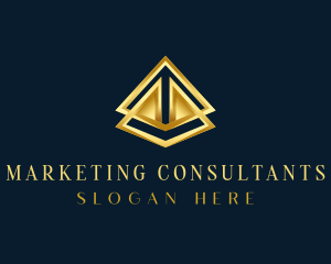  Finance Consulting Pyramid  logo design