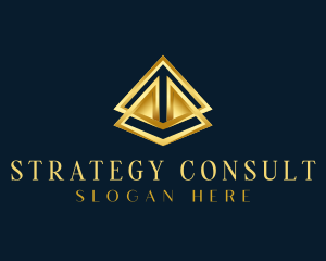  Finance Consulting Pyramid  logo design