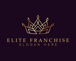 Golden Regal Crown logo design