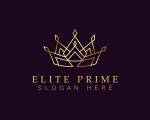 Golden Regal Crown logo design