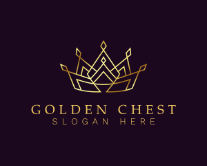 Golden Regal Crown logo design