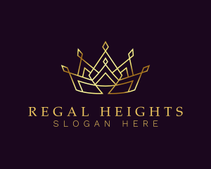 Golden Regal Crown logo design