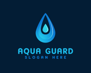 Blue Aqua Fluid logo design