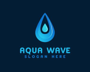 Blue Aqua Fluid logo