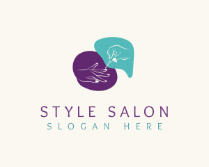 Nail Color Salon logo design