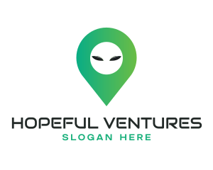 Alien Location Pin logo