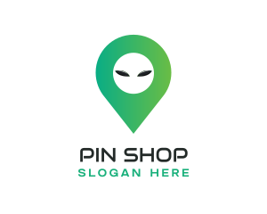 Alien Location Pin logo