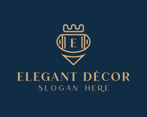 Elegant Crown Jewelry logo design