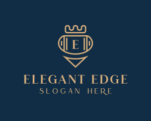 Elegant Crown Jewelry logo design