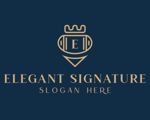 Elegant Crown Jewelry logo design