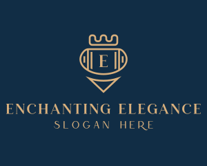 Elegant Crown Jewelry logo design