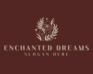 Herbal Organic Shrooms logo design