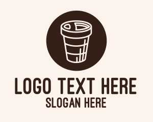Coffee - Stroke Coffee Cup logo design