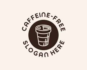 Stroke Coffee Cup logo design