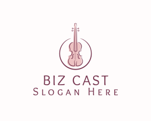 Violin String Music Instrument Logo