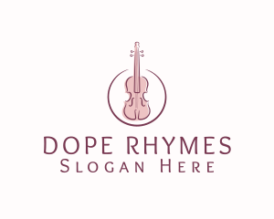 Violin String Music Instrument Logo