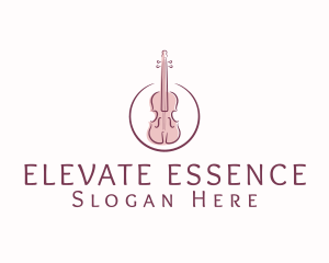 Violin String Music Instrument Logo