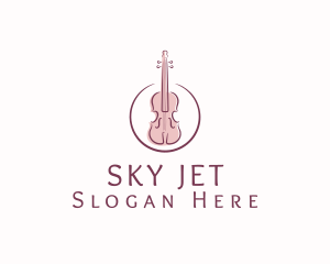 Violin String Music Instrument Logo