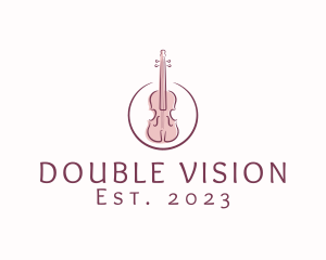 Violin String Music Instrument logo design