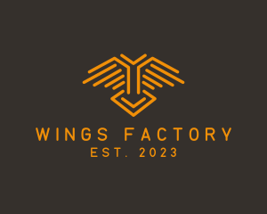 Aviation Wing Line logo