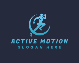 Jogging Man Exercise logo