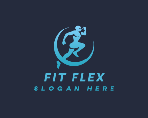 Jogging Man Exercise logo