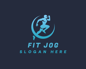 Jogging Man Exercise logo