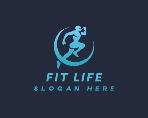 Jogging Man Exercise logo