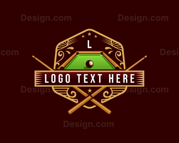 Billiards Tournament Sports Logo