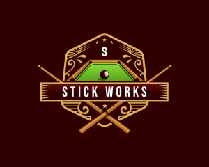 Billiards Tournament Sports logo design