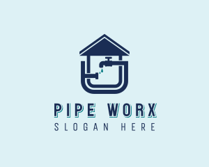 Faucet Pipe Plumber logo