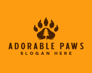 Bear Paw Forest logo design