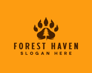 Bear Paw Forest logo design