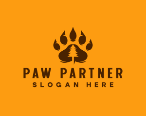 Bear Paw Forest logo design