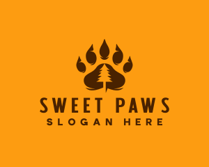 Bear Paw Forest logo design