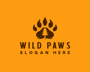 Bear Paw Forest logo design