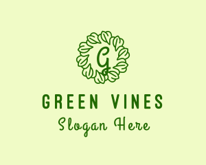 Ornament Leaf Vines logo design