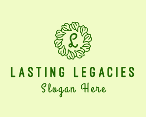 Ornament Leaf Vines logo design