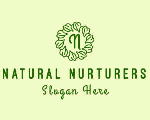 Ornament Leaf Vines logo design