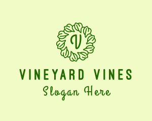 Ornament Leaf Vines logo design