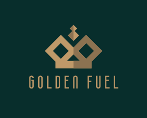 Luxe Golden Crown  logo design