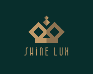 Luxe Golden Crown  logo design