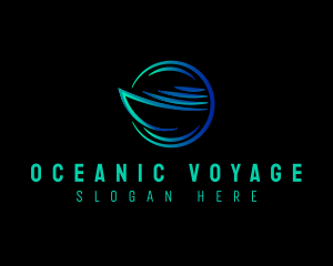 Cruise Boat Marine logo design