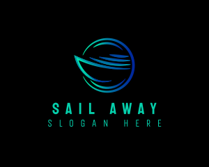 Cruise Boat Marine logo design