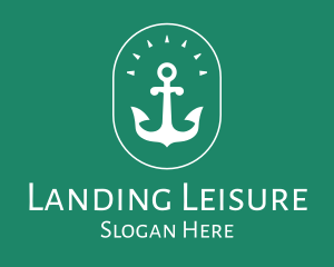 Stylish Marine Anchor logo