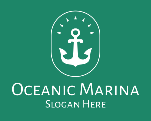 Stylish Marine Anchor logo